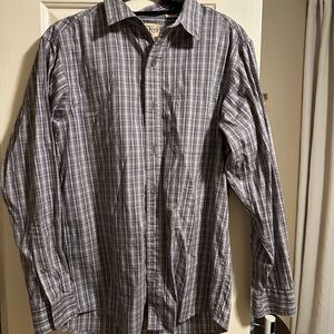 RedHead Men's Plaid Button Down Shirt - Gray and White